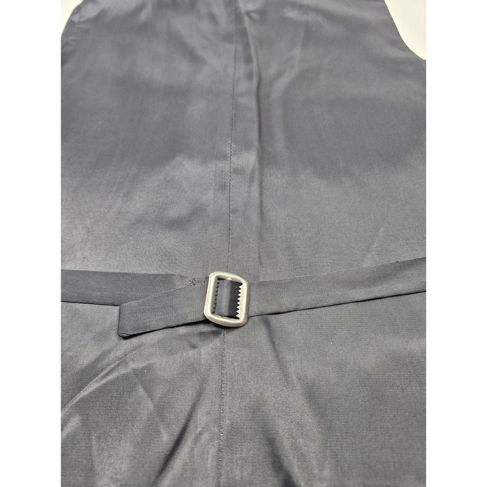 Lauren Ralph Lauren Suit Vest Mens 44 Blue 100% Wool 5 Button Belted - Picture 5 of 8